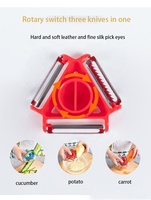 Hete Aanbieding Multifunctionele 3-in-1 Groente- en Fruit Schiller, Snijder, Aardappel-, Wortel-, Gemberrasp voor Keuken Gereedschap