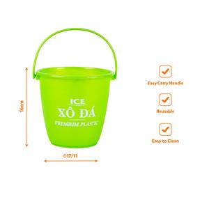 Seau à glace industriel multicolore en plastique PP avec poignée, portable, étanche, pour boissons, articles de bar, service de restauration pour fêtes - Product Image 4