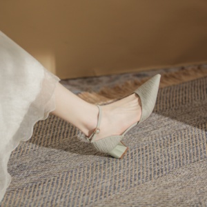 Zapatos de Tacón Alto de Satén con Pedrería para Hombre, Zapatos de Boda con Cordones y Punta Cuadrada - Product Image 4