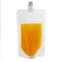 Pochette d'emballage de jus en plastique avec bec verseur Sac debout avec buse d'aspiration