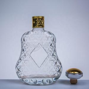 Venta al por mayor Brandy Ron Tequila Spirit Gin Alcohol <span class=keywords><strong>Vodka</strong></span> Whisky Botellas de vidrio en forma de pera con tapa - Product Image 6