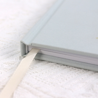 Minifestation A5 en tissu de lin imprimé sur mesure journal à couverture rigide or argent estampage carnet de notes ligné Journal