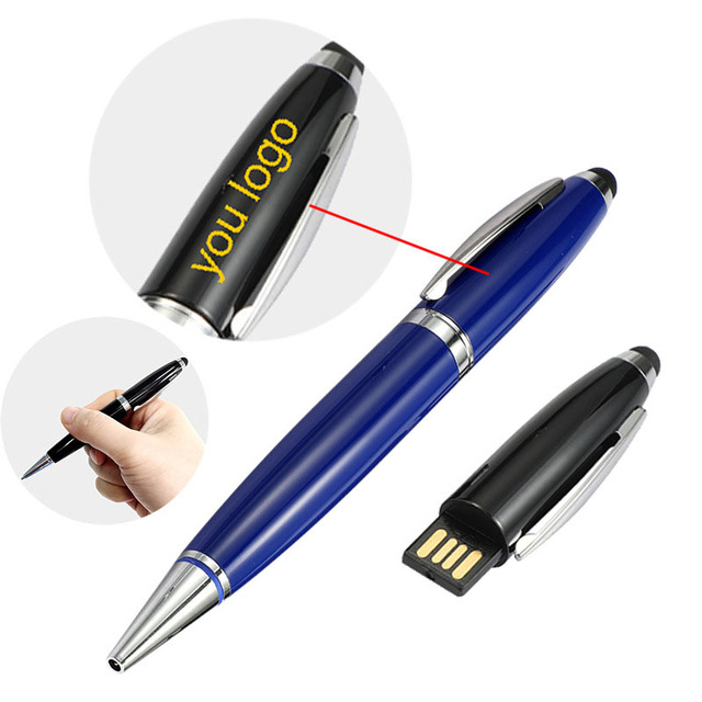 Customized Logo Laser Engraving 3-in-1 Pen Style USB Drive Touch Screen Handwriting USB 3.0 2GB-128GB Capacity 5-Year Warranty
