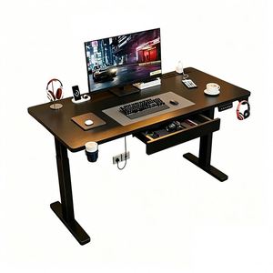 Escritorio Eléctrico de Altura Ajustable con <span class=keywords><strong>Puerto</strong></span> USB, Escritorio para Trabajar de Pie o Sentado, para Oficina en Casa, Directo de Fábrica, Marco de Metal y Madera Sólida - Product Image 3