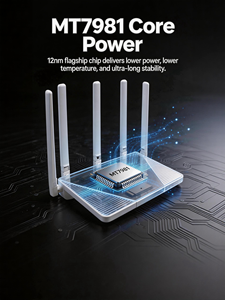 เราเตอร์ Ax3000 WiFi 6 แบบดูอัลแบนด์ กิกะบิต รองรับ Passwall, OpenVPN, <span class=keywords><strong>WireGuard</strong></span>, Shadowsocks ความเร็วสูงสำหรับเล่นเกม สตรีมมิ่ง 4K ใช้งานที่บ้านและที่ทำงาน - Product Image 4