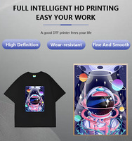 Impresora de Tela para Camisetas de Inyección de Tinta A3 Pro Premium, 2 Cabezales de Impresión Xp600, Rollo de Película PET de 30 cm, Transferencia de Calor, Impresora DTF A3 para Camisetas
