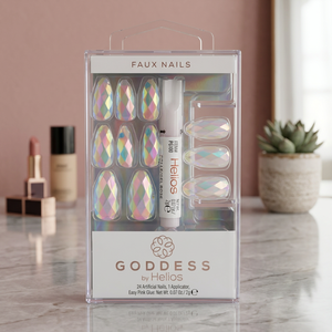 Uñas Postizas Cuadradas GODDESS HGOD0029 con Pegamento para Dedos - Product Image 2