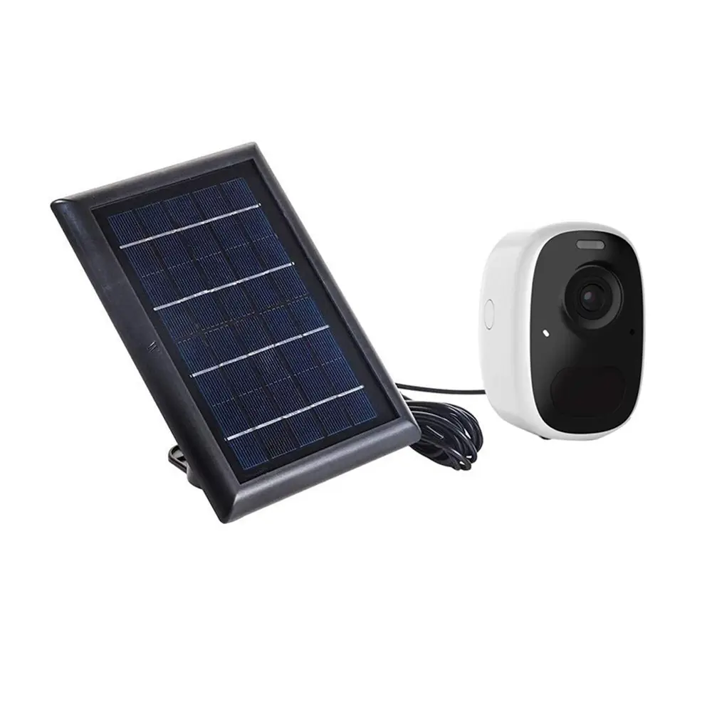 1080P PIR Mini AI Camera Wireless Rechargeable Battery SD Cloud Storage +5W Solar Panel