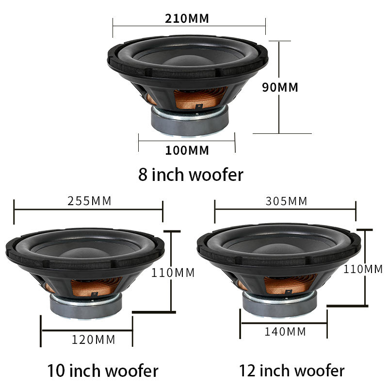 ウーファー 8/10/12インチ サブウーファー オーディオ スピーカー