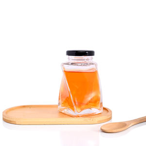 <span class=keywords><strong>NEWRAY</strong></span> Design 130ml 360ml pot de miel en verre avec couvercle créatif unique pots de miel en verre récipient alimentaire pot en gros - Product Image 4