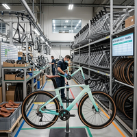 Nouvelle arrivée, fourche en carbone légère GRAVEL V3, jante en alliage d'aluminium, groupe 13 vitesses, vélo de route sportif pour l'extérieur, directement de l'usine