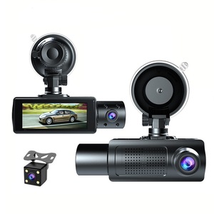 3レコードのDashcam、高解像度車の3レンズ、3ウェイWifiビデオレコーダーが車両の前面、内側、後に - Product Image 1