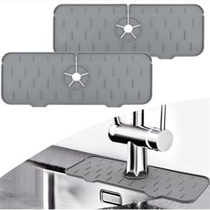 Tappetino per rubinetto per lavello in Silicone all'ingrosso personalizzato caldo per spruzzi di cucina 120g protezione multifunzione dietro vassoio per sapone Backsplash silicone - Product Image 3