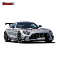 Новое поступление 2021, автомобильный бампер в сборе, крышка двигателя, задний спойлер, черная серия, стильный комплект кузова для Mercedes Bens AMG GT, боди-комплект