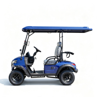 Voiture électrique de tourisme pour 2 personnes avec transmission AC, sièges confortables, phares LED, système audio et câble de charge