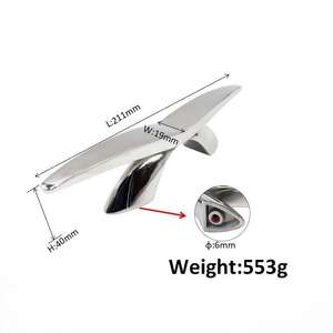 Suministros <span class=keywords><strong>de</strong></span> Herrajes Marinos Shanghang Nuevo Grampo <span class=keywords><strong>de</strong></span> Base Abierta Tipo K <span class=keywords><strong>de</strong></span> Acero Inoxidable 316 para <span class=keywords><strong>Amarre</strong></span> <span class=keywords><strong>de</strong></span> Cubierta, Plateado, 8 Pulgadas <span class=keywords><strong>de</strong></span> Alto, Acabado Espejo - Product Image 3