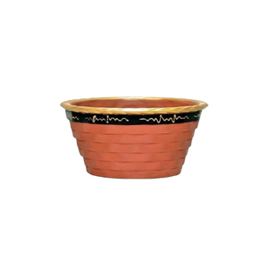 Pot de fleurs en terre cuite artisanal, écologique, pour jardinage extérieur, avec un design Art Déco moderne, pour la décoration de la maison pour Diwali - Product Image 3