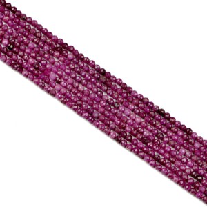 अनुकूलित रूबी पत्थर के बीड्स 2/3/4 मिमी कठोर काटने वाले प्राकृतिक बहुआयामी बहु-रंग कंगन और हार न्यूनतम - Product Image 4