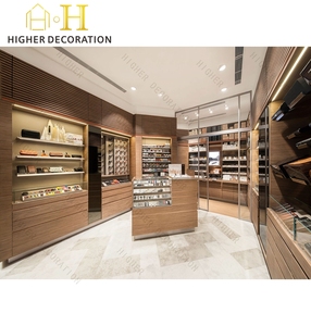Vitrine élégante pour cigares Vitrine personnalisée de tabac de haute qualité Fournitures de magasin de fumée en verre <span class=keywords><strong>vintage</strong></span> pour Smoke <span class=keywords><strong>Shop</strong></span> - Product Image 2