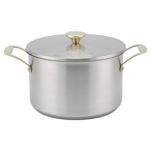 Juego de utensilios de cocina de acero inoxidable con mango dorado, nuevo de fábrica, con base de impacto, ollas, sartenes <span class=keywords><strong>y</strong></span> cacerolas - Product Image 2