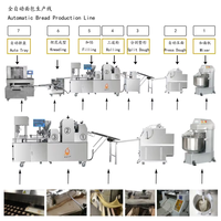 Machine à pain électrique à trois rouleaux haute capacité HJ-650, ligne de traitement automatique de la pâte pour pains farcis et baguettes