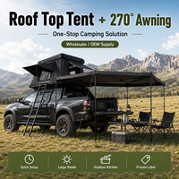 Tente de toit rigide pop-up Factory RedRock Overland pour camping en voiture