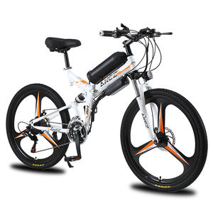 Vélo électrique pliable AKEZ 26 pouces |   Moteur sans balais 36V 350W, batterie au lithium 10Ah |   Cadre en acier carbone léger |   Pneu double large - Product Image 1