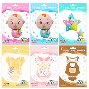 <span class=keywords><strong>Palloncini</strong></span> in Foil di Elio Confezionati Singolarmente per Baby Shower e Rivelazione del Sesso del Bambino - Product Image 6