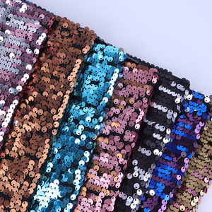 <span class=keywords><strong>Polyester</strong></span> Lấp Lánh Đầy Màu Sắc Sequins Thêu 3 D Lưới Nigeria Vải Nặng Vải Tuyn Ren Vải Cho Váy Cưới - Product Image 2