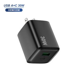 <span class=keywords><strong>Cargador</strong></span> de Pared Compacto y Delgado de 30W con Dos Puertos <span class=keywords><strong>USB</strong></span>-A y <span class=keywords><strong>USB</strong></span>-C de 18W, Carga Rápida para iPhone 17 y Samsung - Product Image 1