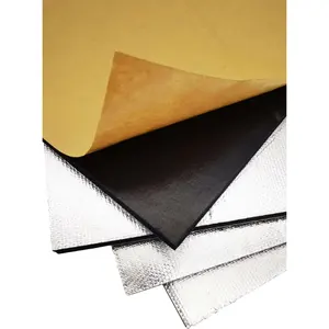 Papan busa berperekat bahan aluminium Foil, papan insulasi NBR PVC karet Foil