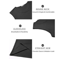 Camiseta sin mangas tipo gofre para hombre, con logo personalizado de fábrica, lavada, desgastada, de ajuste holgado y alta elasticidad, para fitness y gimnasio