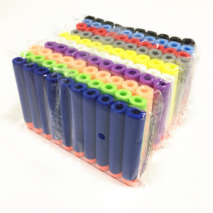 Balles de fléchettes en mousse EVA multicolore 10,000 par boîte, taille 7.2*1.3 cm, sans trous à <span class=keywords><strong>la</strong></span> pointe du pistolet jouet. - Product Image 6
