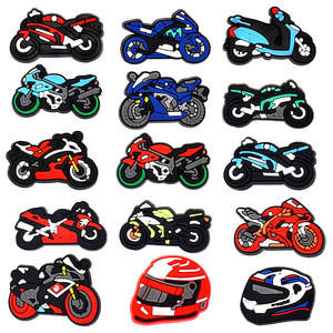 Wholesale Motorcycle Shoe Charms Bracelet <strong>Jewelry</strong> Clog Shoes Decoration Accessories Pins for Boys Teens Party Birthday Gifts - Product Image 1
