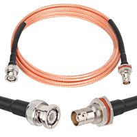 Câble RF RG316 Bulkhead BNC femelle à BNC mâle Câble d'extension coaxial RF 50 Ohm pour signaux vidéo Caméra TV DVR