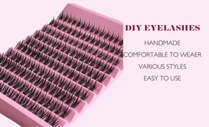 Mix uzunluğu ön kesim hacmi küme diy kirpik uzantıları kiti d kıvırmak kirpik küme küme lashes kiti