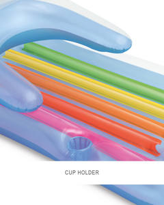 <span class=keywords><strong>INTEX</strong></span> 58802 KING KOOL LOUNGES Matelas flottant <span class=keywords><strong>gonflable</strong></span> <span class=keywords><strong>pour</strong></span> <span class=keywords><strong>piscine</strong></span> en PVC avec accoudoirs et dossier, porte-gobelet, gonflage/dégonflage - Product Image 5