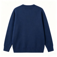 Pull en tricot à col rond brodé de montagnes et de paysages aquatiques vintage, pull décontracté pour homme, doux et chaud, design paysage naturel