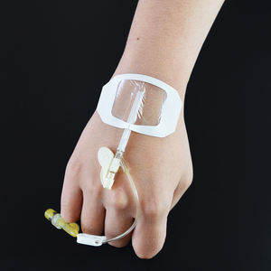 4 cm *5 cm Plester Fiksasi Kanula Medis IV Transparan E.O.Steril untuk Anak Sekali Pakai - Product Image 3