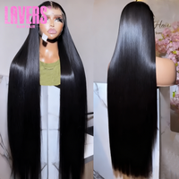 Perruques de cheveux humains bruts non traités 100% alignés sur les cuticules, 30-40 pouces, 13x6, ultra-lisses, sans colle, avec dentelle frontale, style vietnamien et brésilien
