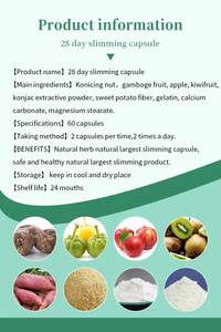 Cápsulas Adelgazantes de Suplementos Herbales Totalmente Naturales de 28 Días, Extracto de Konjac, Desintoxicación, Vientre Plano, Quema Grasa Rápida y Producto para Perder Peso - Product Image 6