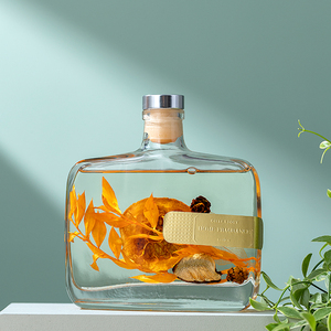 Nhãn hiệu riêng 350ml vòng thủy tinh cho lâu dài Hương thơm hoa Reed khuếch tán thiết lập thành phần tự nhiên cho phòng tắm nhà - Product Image 5