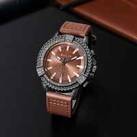WJ-11530 Nouvelle Arrivée Vente Chaude Montre Homme en Cuir à Quartz Tendance Prix Usine Vente en Gros