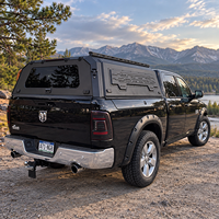 Auvent de camion en alliage d'aluminium robuste, imperméable, pour RAM 2500 6.4FT 2024 et RAM 1500 5.7FT 2018+