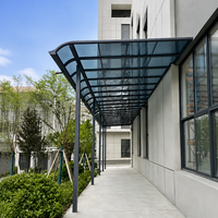 Auvent en aluminium pour terrasse, abri de voiture, toit en polycarbonate, système de canopée imperméable et robuste pour villa, garage, usage commercial