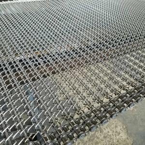 Paslanmaz Çelik Spiral Tel Örgü Kumaş Zincir Bağlantılı Konveyör Bant - Product Image 1