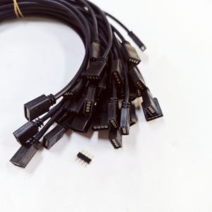 Fábrica 12V 4Pin RGB / 5V 3Pin ARGB Placa base RGB SYNC Splitter HUB Cable de extensión de transferencia - Product Image 2