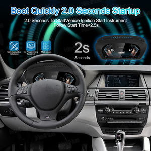 Navihua Mới Nâng Cấp Phụ Kiện Xe Hơi LCD Cụ Xe Kỹ Thuật Số Cụm Linux Hệ Thống Tốc Độ Mét Hiển Thị Cho BMW <span class=keywords><strong>X5</strong></span> E70 2006-2013 - Product Image 5