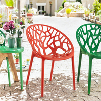 Chaises de jardin modernes et colorées, portables, pour l'extérieur, chaises de table à manger, chaises de café, balcons, chaises de loisirs créatives, empilables