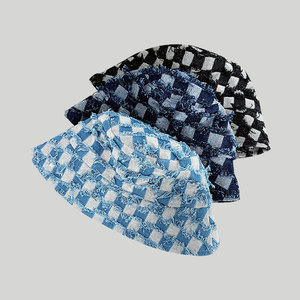 Nuovo <span class=keywords><strong>tutto</strong></span> per <span class=keywords><strong>fare</strong></span> il vecchio cappello Sunblock a scacchiera cappello da Cowboy cappello da pescatore Hipster cappellino per bacinella - Product Image 3